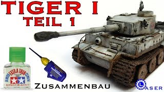 Tiger 1 Modellbau Panzerkampfwagen VI Frühe Produktion von Tamiya 135 Winter Diorama Teil 1 [upl. by Kannan]