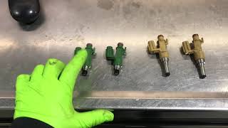 Toyota Tundra 57L Fuel Injector Flow Testing  New vs Used TRD SC vs Stock NA [upl. by Busey]