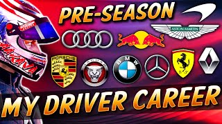 NEW TEAMS V8 ENGINES DRIVER TRANSFERS – F1 CAREER PRESEASON FULL GRID REVEAL [upl. by Ailime]