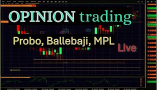 Probo Opinion Trading live  BITCOIN Cricket  16112024 [upl. by Nodab352]