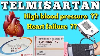 Telmisartan tablets 40 mg in hindi  Telma 40 tablet uses in hindi  telmikind 40 tablet uses [upl. by Damien]