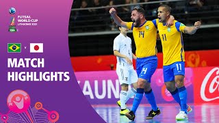 Brazil v Japan  FIFA Futsal World Cup 2021  Match Highlights [upl. by Ettenej210]