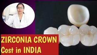 Zirconia Crown  Zirconia crown cost in India [upl. by Liggett]