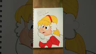 Drawing Karen from Frosty The Snowman 1969 christmas merrychristmas jesuslovesyou youngartist [upl. by Elephus]