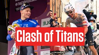 Tadej Pogacar Vs Mathieu Van Der Poel MilanoSanremo 2024 Preview [upl. by Roswald427]