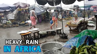 HEAVY RAIN DESTROY GOODS IN AFRICA MARKET  ACCRA GHANA 2024 [upl. by Niasuh]