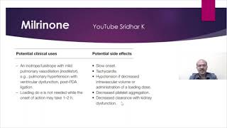 Milrinone in neonates A quick overview of use of Milrinone in NICU Dr Sridhar K [upl. by Nerval]