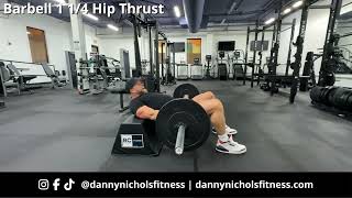 How To Do A 1 14 Barbell Hip Thrust [upl. by Atoiyanap]