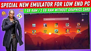 Special New Emulator For Low End PC Without Graphics Card  Free Fire Best Android Emulator For PC [upl. by Aerdnak]