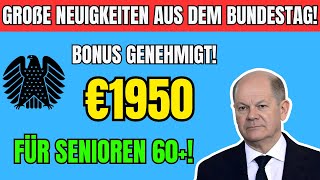 Bundestag genehmigt 1950€ für gesetzliche Rentenversicherung—Richten Sie die Direktüberweisung ein [upl. by Neelear315]