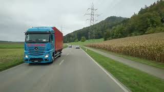 Iveco Stralis 570 XP POV Dietikon nach Solothurn Liestal und zurück nach Beringen SH 7Teil [upl. by Ancell]