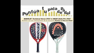 BABOLAT Technical Veron 2022 vs HEAD Delta Pro 2022 [upl. by Nosyrb44]