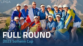 Full Round  2023 Solheim Cup Sunday Singles [upl. by Annovoj388]