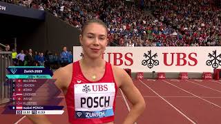 Weltklasse Zürich 2023 – Preprogramme 100m Women Run 1 [upl. by Labotsirc264]