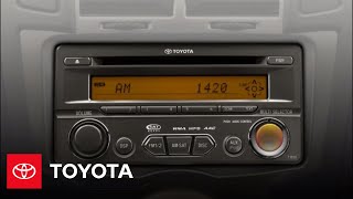 2010 Yaris HowTo Find A Station Audio Selection  Toyota [upl. by Ahsitra]