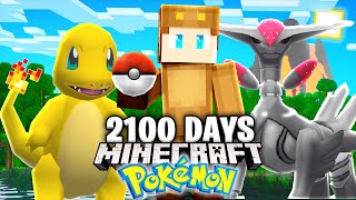 I Survived 2100 Days in Minecraft POKEMON [upl. by Ayatan]