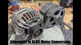 Altermotor  Convert an Alternator into a Brushless DC Motor [upl. by Lerrej717]