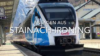 Ã–BB Ansagen StainachIrdning Chris Lohner TTS [upl. by Darci]