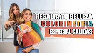 ¿QUE COLORES TE QUEDAN BIEN COLORIMETRÍA CALIDAS🟠 Dani Mateluna Asesora de Imagen [upl. by Aicinat984]