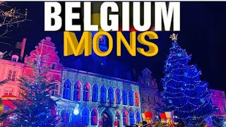 BELGIUM 🇧🇪 MONS GRAND PLACECHRISTMAS 2020nocopyrightmusic [upl. by Einhapets]