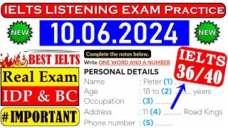 IELTS LISTENING PRACTICE TEST 2024 WITH ANSWERS  10062024 [upl. by Ahsekad998]