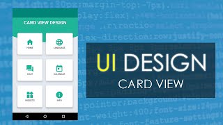 CardView UI Design Android Studio  Using Grid Layout [upl. by Lramaj463]