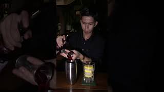 Grenadine syrupHennessy whisky with vaccariHalloween cocktailbar drink htun Linn vlogs [upl. by Bonine]