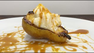 Grilled Pears with Mascarpone and Caramel shorts [upl. by Daggna]