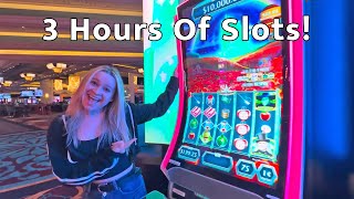 3 Hours Of Awesome Slot Play In Las Vegas [upl. by Stodder]