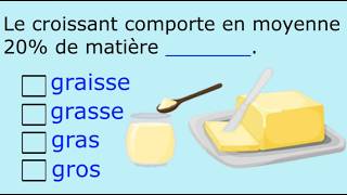 🇫🇷 French Grammar amp Vocabulary TEST  THE CROISSANT  8 Questions Quiz [upl. by Retsae121]