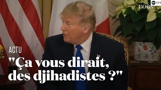 Donald Trump sen prend à Emmanuel Macron avant le sommet de lOtan [upl. by Osnofla]