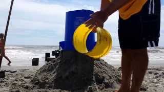 How I Make My Sandcastles  Labor Day Sept 1 2014 [upl. by Esiole]