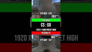 RTX 3050 vs RX 6500 XT sur CS GO [upl. by Eseerehc]