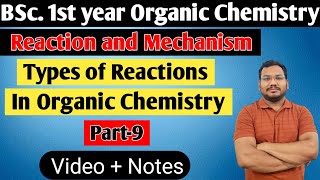 Types of Organic Reactions  Addition Reactions  Organic Chemistry  BSc 1st year  By Pankaj Sir [upl. by Anthe]