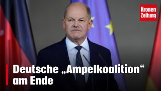 Deutsche „Ampelkoalition“ am Ende  kronetv NEWS [upl. by Ayikat874]