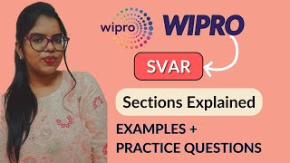 Wipro Round 2  SVAR  Practice with me and PASS the ROUND All sections explainedwipro placement [upl. by Yrolg]