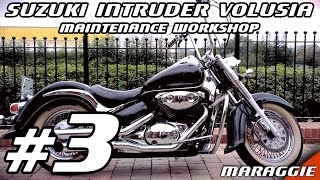 Suzuki Intruder Volusia VL800  Maintenance workshop part 3  disassembly [upl. by Neeluj]