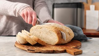 Crusty French Bread Recipe made with Panasonic Breadmaker SDYR2550 [upl. by Enileoj236]