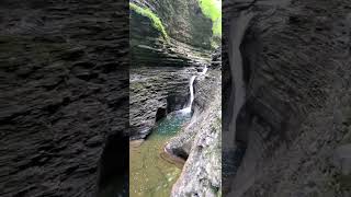 Watkins Glen state park waterfall watkinsglen nature hiking [upl. by Hgielac62]