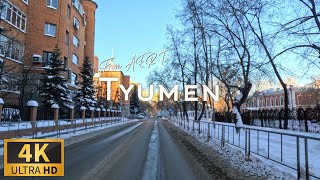 Driving Tyumen Oil capital of Russia  4K  Россия Тюмень [upl. by Drolyag586]