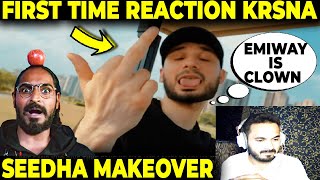 FIRST TIME REACTION ON KRNA  SEEDHA MAKEOVER DISS TO EMIWAY [upl. by Rolyat]