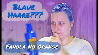 Blaue Haare färben mit Fanola No Orange [upl. by Dino]