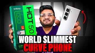 Infinix Hot 50 Pro Unboxing  Worlds Slimmest Curved Phone [upl. by Nwahsuq]