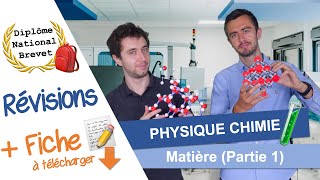 Révisions Brevet  Matière partie 1  📝 Fiche de révision ⬇️ Physique Chimie 🧪 [upl. by Bilski]