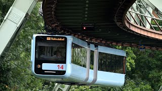 The flying train of Wuppertal Germany SCHWEBEBAHN [upl. by Shawn889]