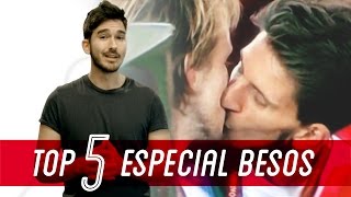 Los 5 mejores besos del fútbol [upl. by Esiom433]