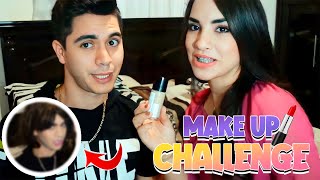 MAKE UP CHALLENGE Ft Kimberly Loaiza  Juan de Dios Pantoja [upl. by Atalante]