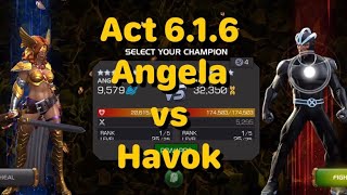 Act 616  Havok takedown w Angela  Marvel Contest of Champions [upl. by Areip840]