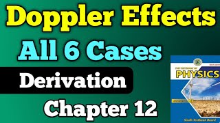 Doppler effect all cases derivation chapter 12 acoustics class 11 new physics book  6 cases unit 12 [upl. by Ailegna820]