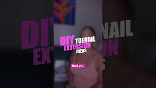 DIY Toenail Extensions at Home Easy Cute Nail Art for FeetFinder Photos [upl. by Peacock]